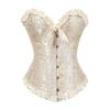 Ivory Cream Frill Corset Erotic Lingerie Fetish Corsets