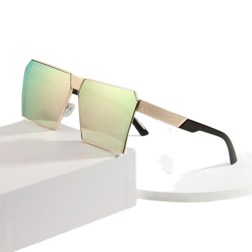 1111 New Fashion Eye Protection Square Metal Sunglasses Sunglasses Men's and Women's European and American Street Shots UV Protection