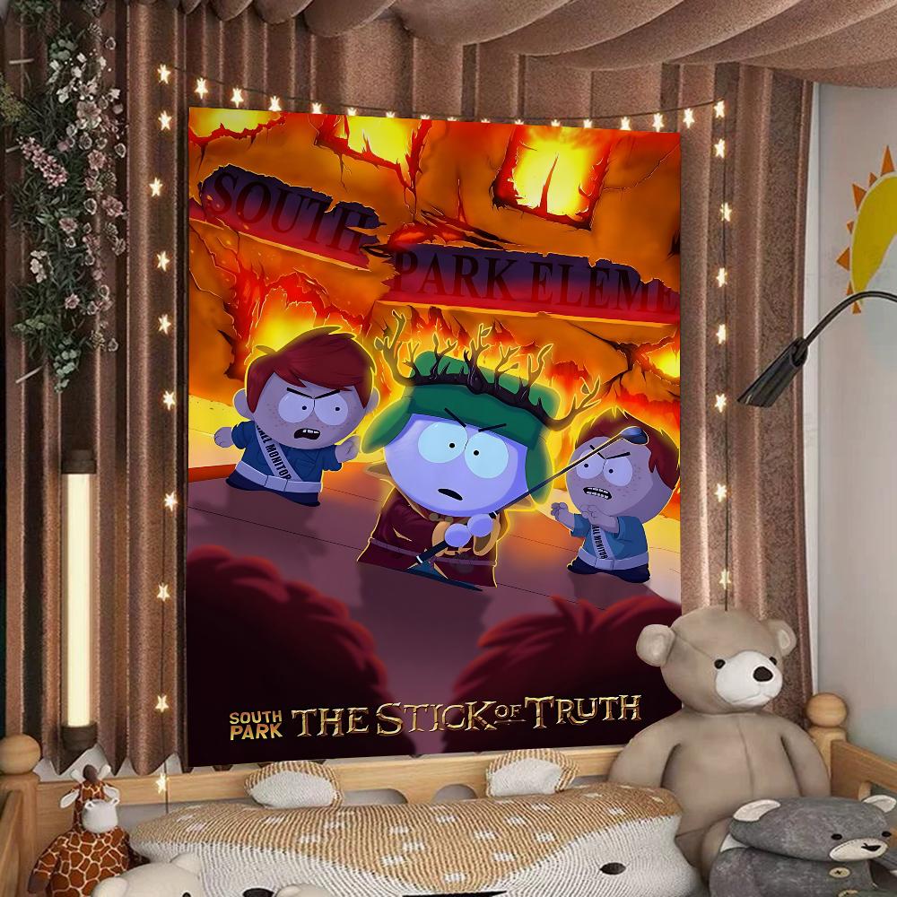 Мультяшный SouthparkS Мультяшный Гобелен Настенное Украшение Домашний Декор для Дома
