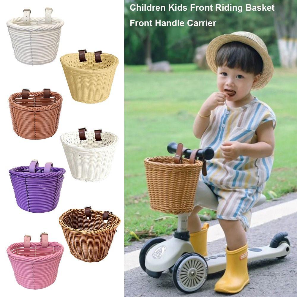 Plastic Front Riding Basket 7 Styles Children's Bicycle Scooter Basket
