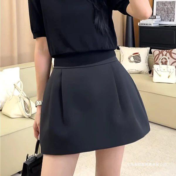 No Brand 2025 Autumn Winter Pleated Mini Skirt With High Waist For Casual Women