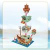 2142PCS Harbour Hotel Building Blocks Fishing Village Hut Fisherman's Wharf Model Bricks Desktop Decoration Toy for Kids Gifts No Box