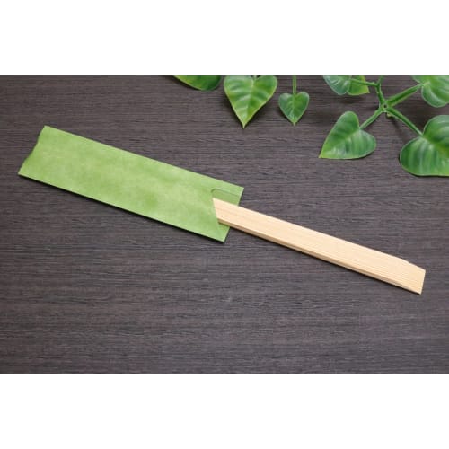 Yoshii Shoji Made in Japan Yoshino Cedar Tensuge Chopsticks in a Chopstick Bag, 24cm, 10 pairs, Orange/Light Green, Kaiseki, Restaurant, YOS-055