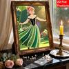 Disney Pearl Painting Frozen Anna Handmade DIY Pearl Gem Painting Pictures Crafts Special Shape Home Wall Decoration