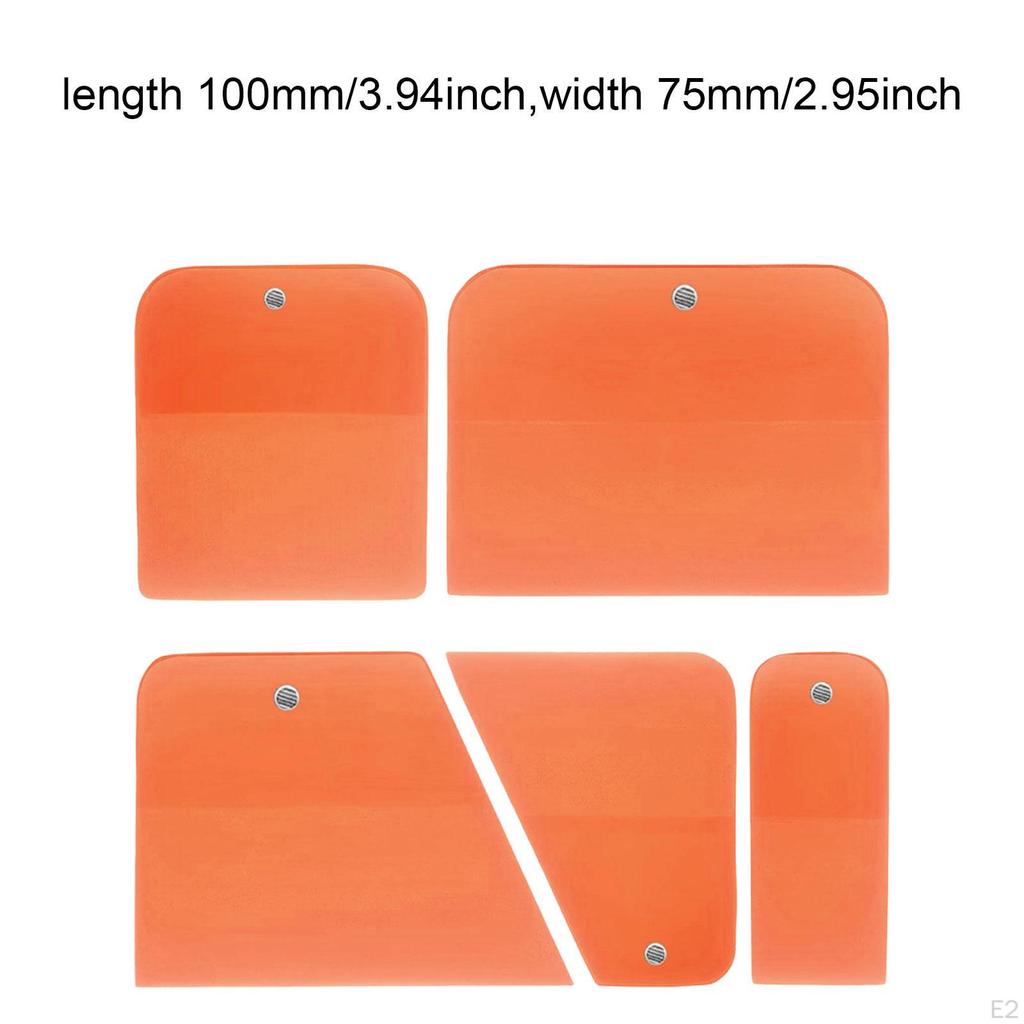 5 Pieces PPF Squeegees Accessories Easy To Use TPU Coating Scrapers for Cars Paint