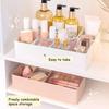 Adjustable Drawer Divider Box Multi-Compartment Drawer Organizer Desk Storage Box with Removable Dividers for Cosmetics Snacks