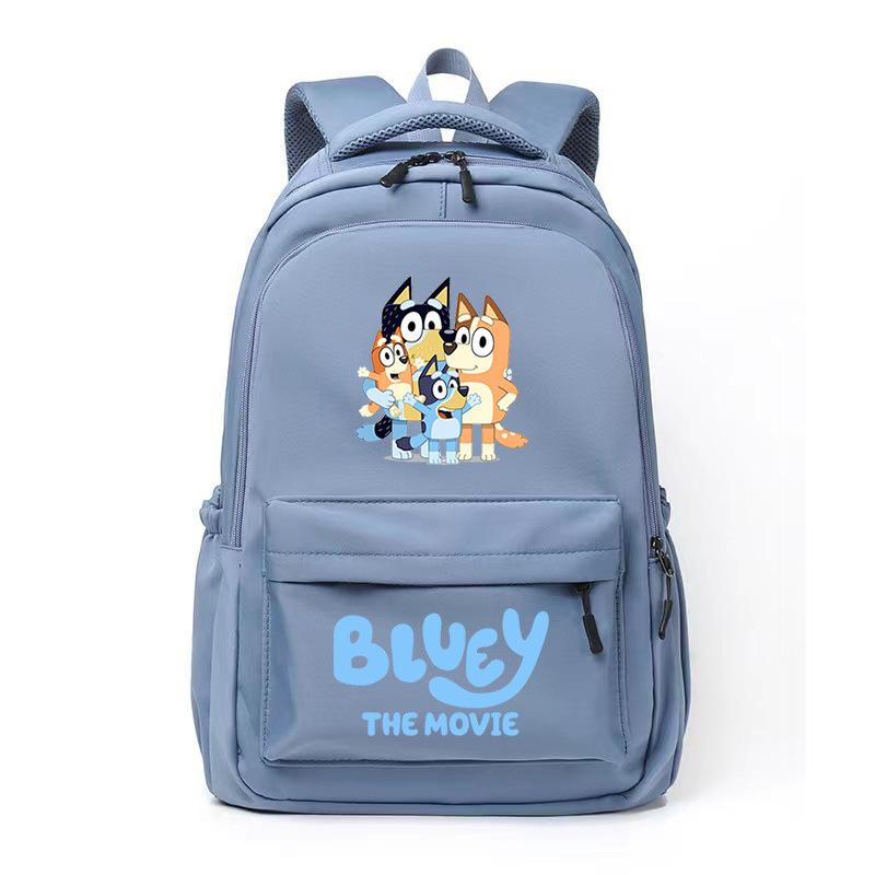 Забавный мультяшный рюкзак в стиле Bluey College, школьный рюкзак для отдыха, снижающий нагрузку на ученика