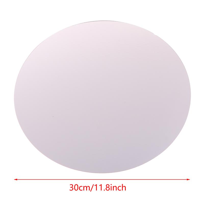 Круглый зеркальный стеклянный поднос, акриловые круглые тарелки для свечей, украшение для свадебного стола, большая емкость, плитка для блюд