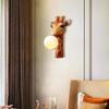 Modern Cartoon LED Giraffe Wall Lamp European Child Background Wall Decoration Lighting Home Living Room Bedroom Light