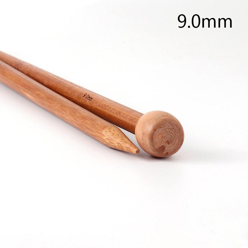 2 Pcs/Lot Wool Weaving Crochet Hook Bamboo Knitting Needle Single-end For Sweater