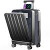 Чемодан с расширенной ручкой спереди большой USB-порт подстаканник скрытый крючок молния двойной TSA Rourke заграничный перенос бизнес госпитализация M