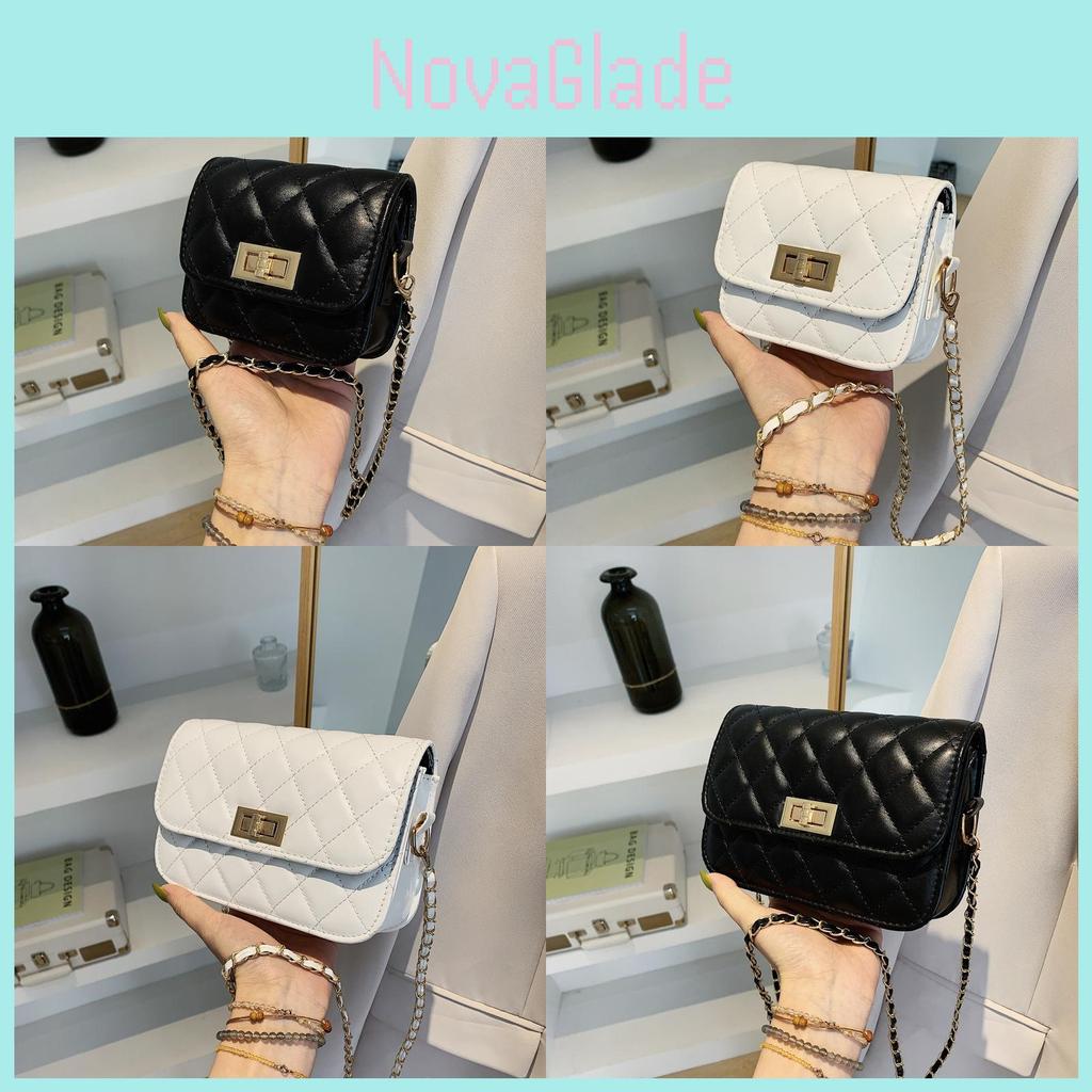 Minimalist Pu Chain Strap Small Square Bag For Daily Casual Use