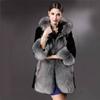 Autumn and Winter New Women's Faux Fur Coat Mid Length Slim Fit Fur Coat
