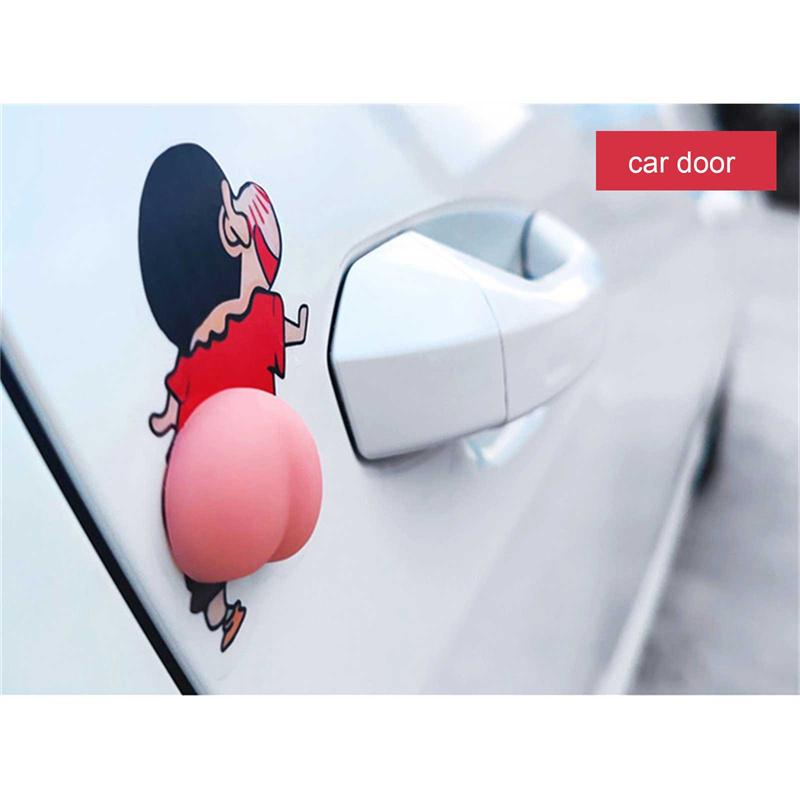 Защита от натирания двери автомобиля протектор против царапин милый приклад мультфильм против столкновений полосы украшения тела бампер защита губ