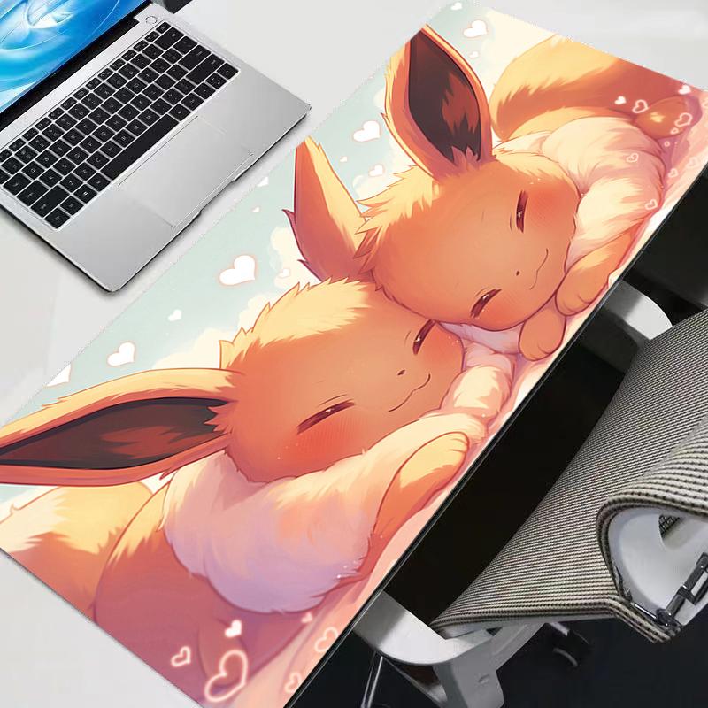 Mouse Pad Anime Carpe Large PC Pokemon Pikachu Jigglypuff Gamer Computer Mausepad Varmilo Keyboard Gaming Accessories Desk Mat