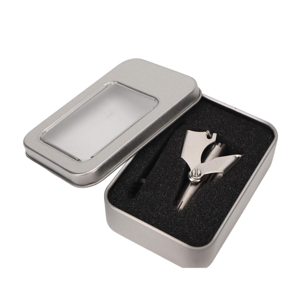 Ручной триммер для волос в носу с вращением на 360 градусов из нержавеющей стали с круглой головкой R