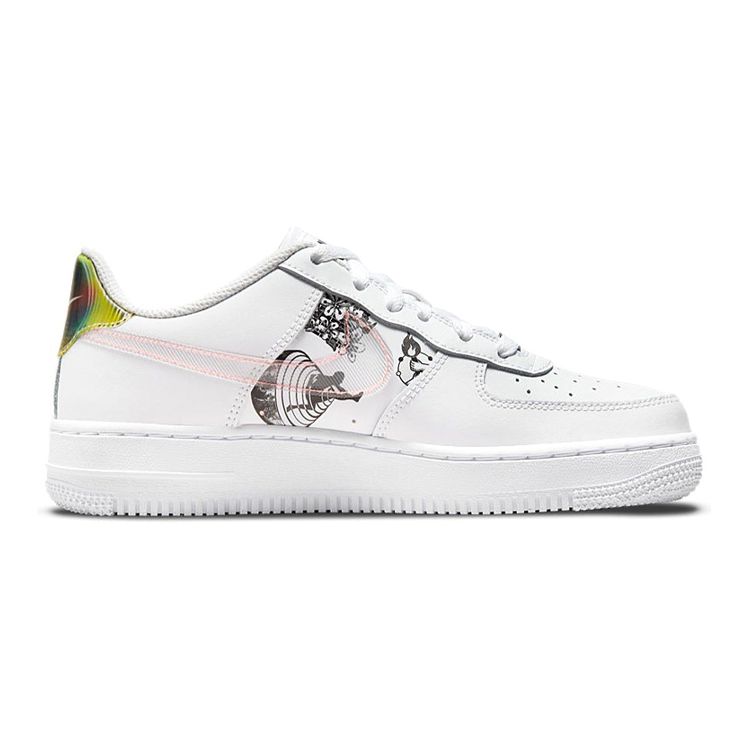 Nike Детские кроссовки Air Force 1 BG The Great Unity Белый Черный Розовый-Соль DM5457-110