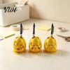 3D Printed Pen Storage Egg Holder, Funny Expression Pencil Double-hole Design, Fun Study Desk Decor Organizer for Office Creative Gift Colleagues