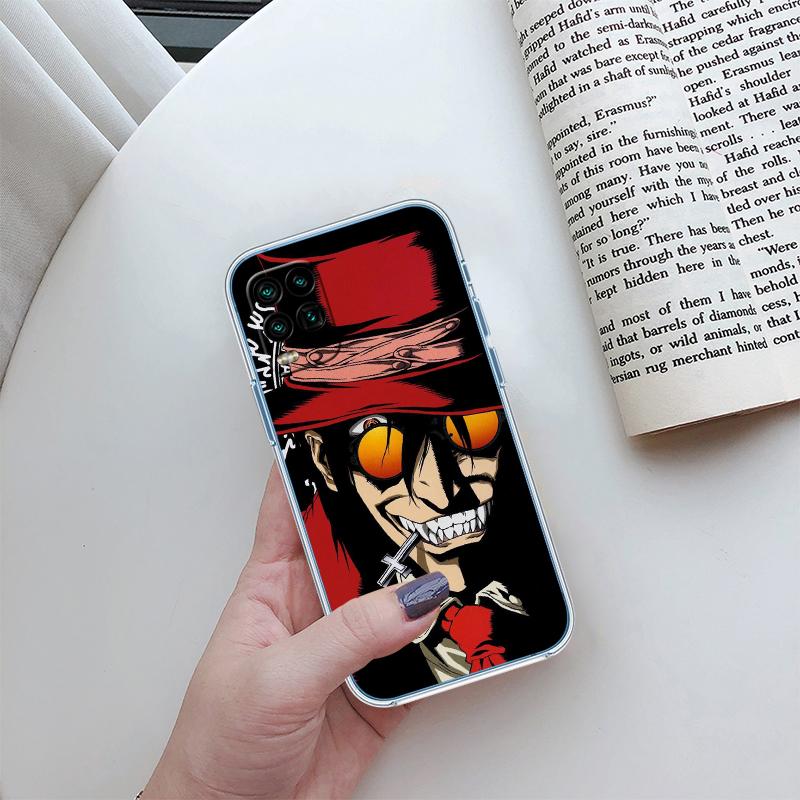 BH27 H-Hellsing Transparent Phone Case for Samsung Galaxy A04 A04S A14 A23 A34 A54 M23 M33 M52 M53