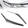 Headlight Lamp Eyebrow Decor Trim Cover For Toyota Camry SE XSE Black 2018-2024