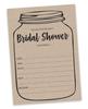 Inkdotpot 30A  Rustic Kraft Mason JarA  Fill-In Style Bridal Shower Invitations Wedding Blank