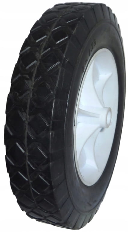 Solid wheel with a diameter of 150 mm rubber and plastic for a lawnmower