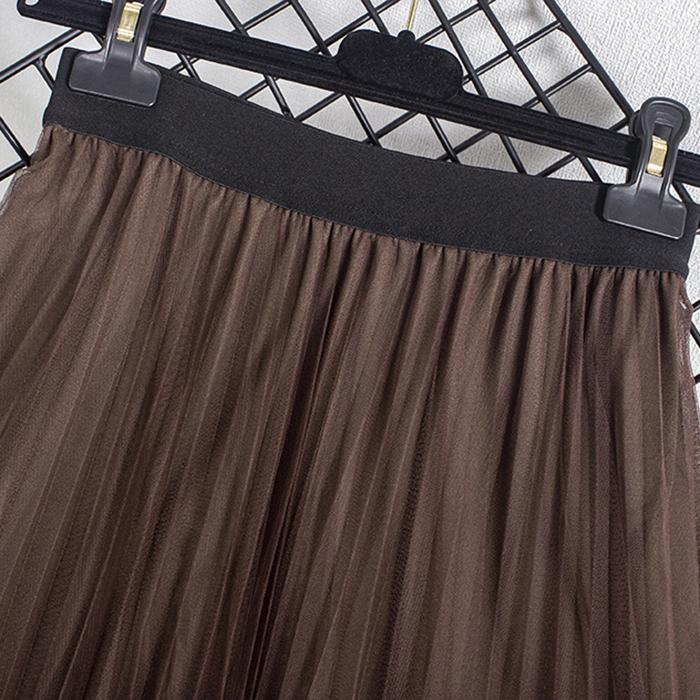 Женская весенне-осенняя юбка А-силуэта с высокой талией, сетчатая, с принтом павлина, градиентного цвета, подходящая ко всему