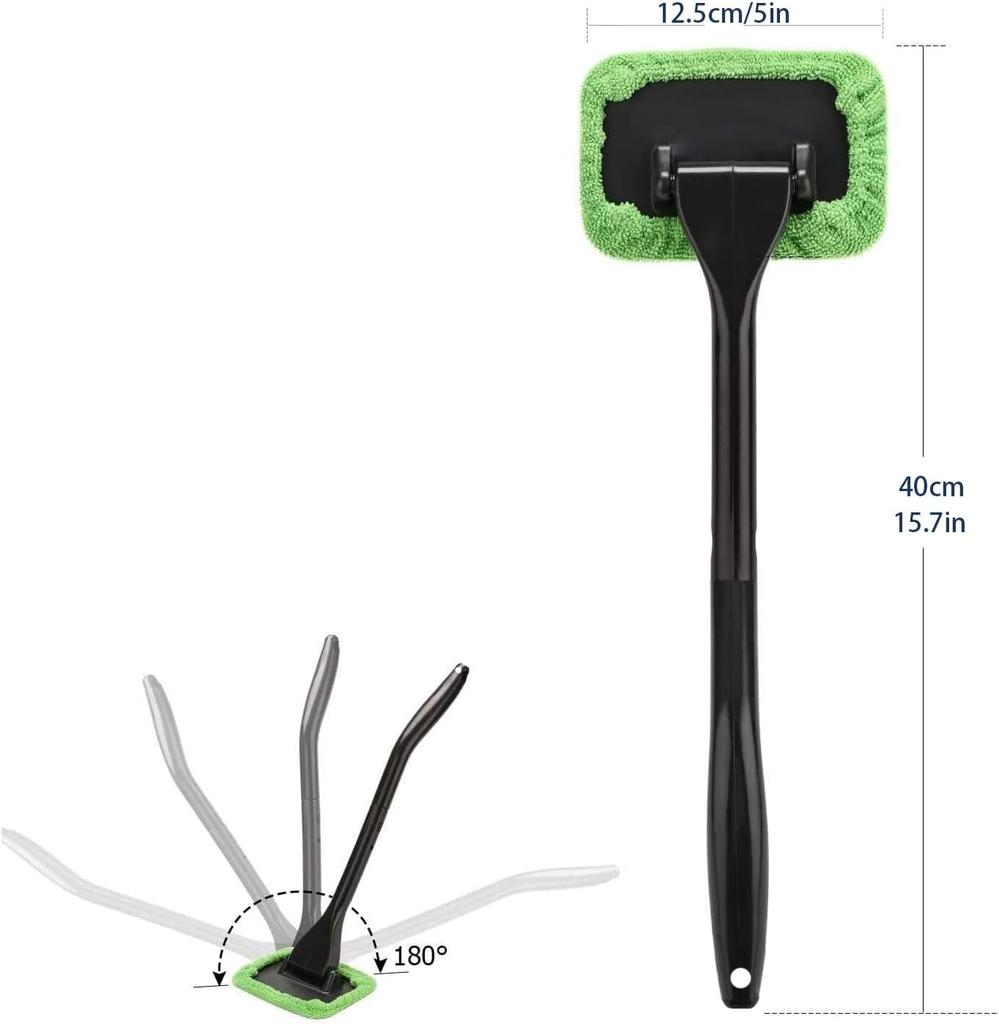 Инструмент для чистки лобового стекла, щетка для чистки лобового стекла, автомобильный очиститель окон, 5 шт. многоразовых тканевых подушечек для салона автомобиля, грязные щетки для мытья автомобиля