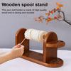 Wooden Yarn Holder Knitting Crochet Stable Yarn Spinner Smooth Rotation Wood Yarn Ball Dispenser Easy Installation Sewing Accessory Holder