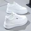 2025 New Style Women Casual Shoes Ladies Platform Shoes Comfortable White Shoes Woman Vulcanize Sneakers Increase Height By 5cm