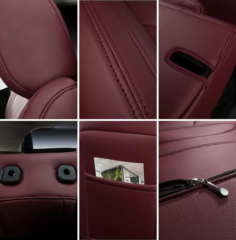 Универсальные кожаные чехлы на сиденья автомобиля Toyota Camry для всех сезонов.
