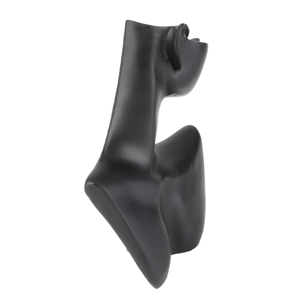 Black Jewelry Display Bust Resin Elegant Necklace Earrings Display Mannequin Stand for Jewelry