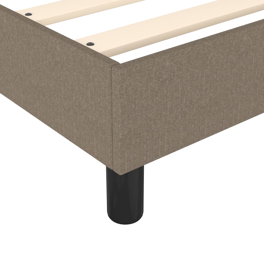 Vidaxl Rama Łóżka Bez Materaca Taupe 90X190 Cm Tkanina