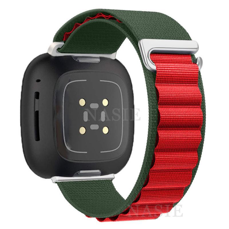 Нейлоновый ремешок для часов Fitbit Versa, браслет Fitbit Versa 2/Versa 3/Versa 4, браслет Alpine Loop Correa для Fitbit Sense 2