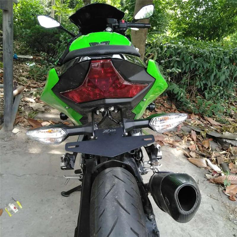Z400 NINJA400 250 Держатель номерного знака Кронштейн светодиодного фонаря для Ninja400 Ninja250 Z400 2018-заднее хвостовое крыло