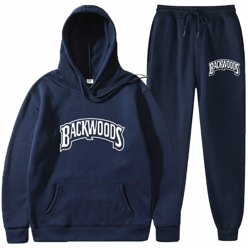 European and American trendy brand Backwoods sweater letter print hoodie fashion sweater men's and women's casual sports pullover