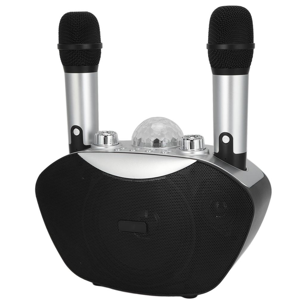 Портативный караоке-аппарат Family KTV RGB Lights Беспроводные Bluetooth-микрофоны Динамик для мобильных устройств