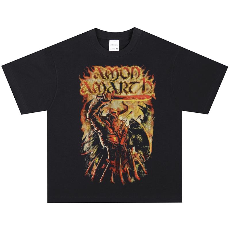 Футболка Amon Amarth, Мягкая ткань, Повседневная одежда