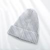 Модная однотонная универсальная вязаная шапка для мужчин и женщин, повседневная модная ретро-трендовая термошапка, шерстяная холодная шапка