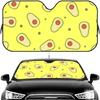 Avocado Pattern Sun Visor Car Windshield Sun Shade UV Protection Heat Insulation Cover Universal  Sun Protector