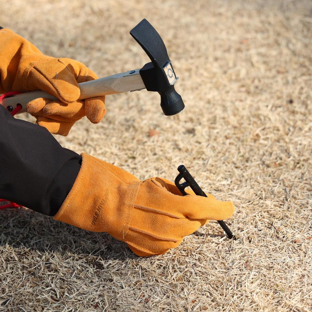 CAPTAIN STAG Колышек кованый колышек CS кованый сплошной колышек 20 см катионное электроосаждение черный сделано в Японии UA-4547