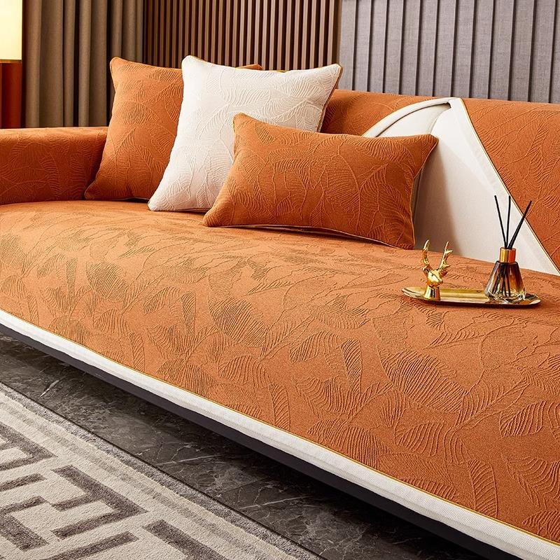 Доступная роскошная стильная диванная подушка, четыре сезона, синельная Нескользящая подушка, новая ткань для чехла на диван для гостиной