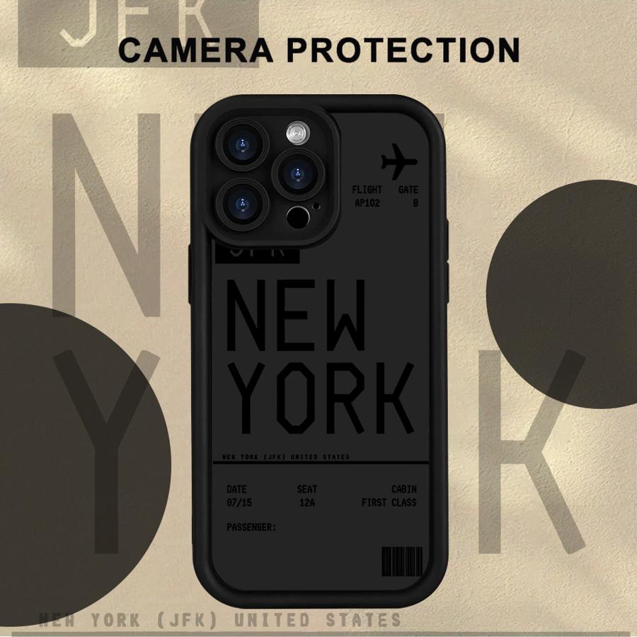 Мягкий чехол для телефона Fly To New York для iPhone 13 12 11 Pro Max XR XS Max 16e 15 16 14 Plus 17 Air