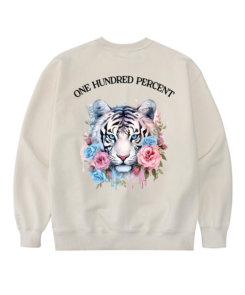 OHP Ohpxharmonia Bwhite Tiger Oversized Heavy Sweatshirt