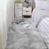 Fluffy Cream White Woolen Rug Solid Color Silk Wool Bedside Blanket Women's Room Rug Non Slip Bottom Living Room Mat Home Decor