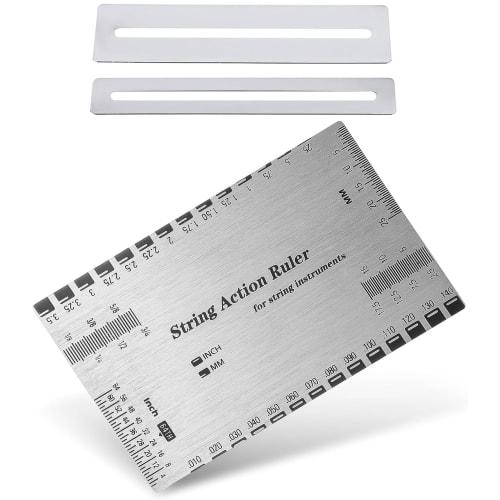 TAORAYO String Height Gauge, Guitar String Height Ruler, Measuring Tool for Fingerboard Protection, Fingerboard Grinding, Repair Tool, Maintenance Too