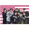 1 шт. Баннер для концерта Stray Kids Розовый Американский флаг 8 участников Фан-мероприятия Прочный Домашнее Настенное украшение