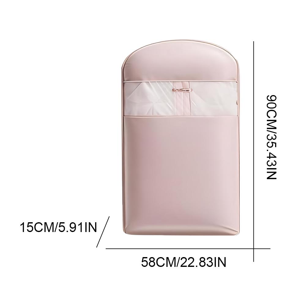 Space Saving Hanging Garment Bag with Self Compression Zipper Dust Cover Clothes Bag Garment Cover for Hanging Clothes
