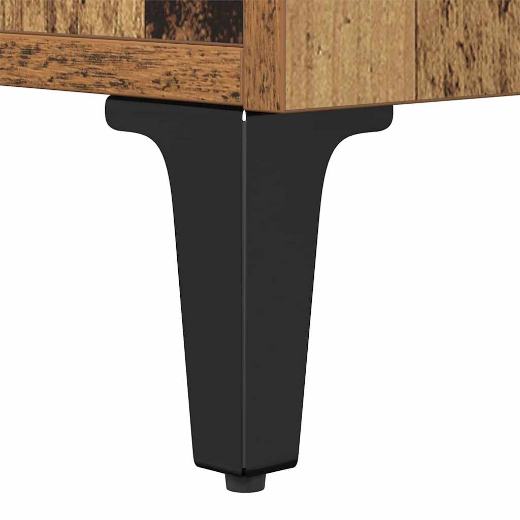 Nightstand Reclaimed Wood Look 40 x 35 x 47.5 cm Engineered Wood