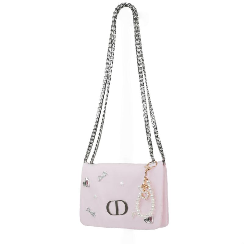 Dior Стиль DIY Косметичка Розовое Сердце Звезда Цепочка Нишевый Модный Высококачественный Милый Простой Модный Универсальный Классический Изысканный Хранение Портативный